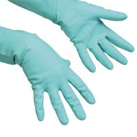 Резиновые перчатки многоцелевые Vileda зеленые, S