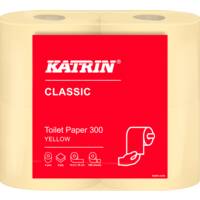 Туалетная бумага Katrin Classic Toilet 300 yellow, 4 рулона