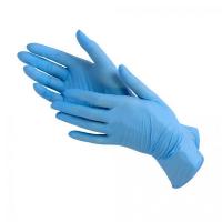 Нитриловые перчатки синие 100шт/50пар р.L