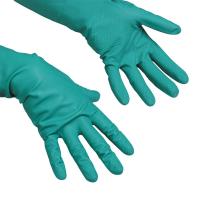 Универсальные резиновые перчатки Vileda зеленые, L