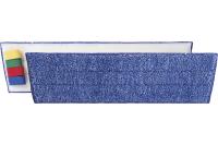 Насадка из микроволокна с абразивом с креплением на липучке, синяя, 40 см