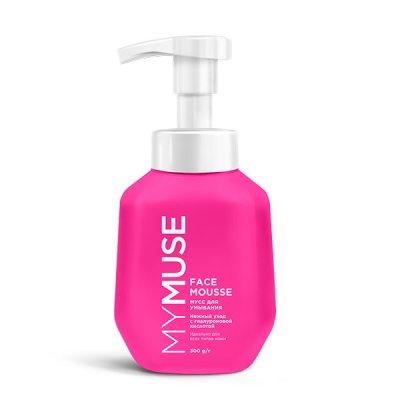 Мусс для умывания MYMUSE для всех типов кожи, 300 мл