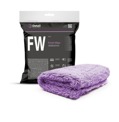 Микрофибровая салфетка для располировки жирных составов FW "Finish Wipe", 40х40 см