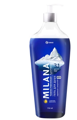Гель для душа "Milana MEN Таинственная арктика"