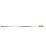 Алюминиевая ручка, 140 см, с отверстием, зеленая